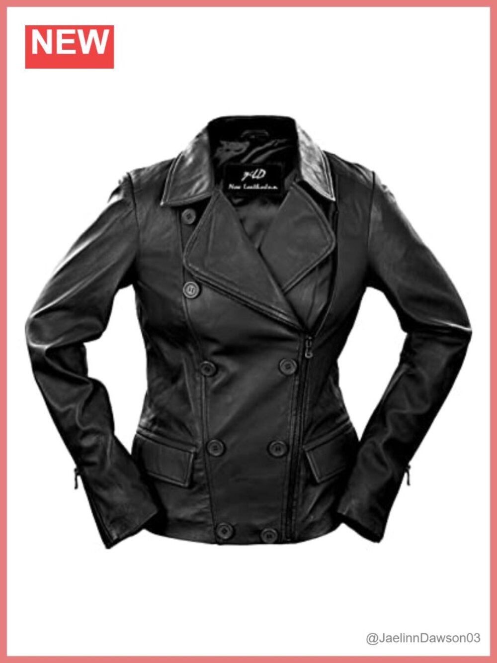 Lambskin Leather Jacket Blazer Moto Style Belted Womens Coat